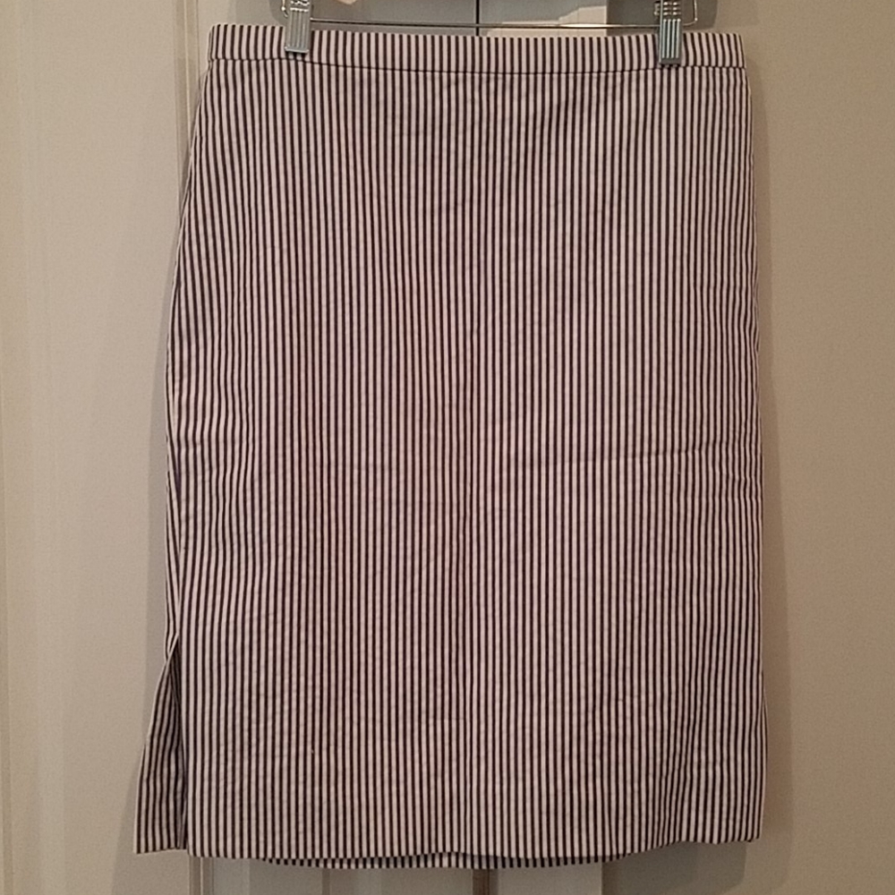 NWT J. Crew seersucker pencil skirt
